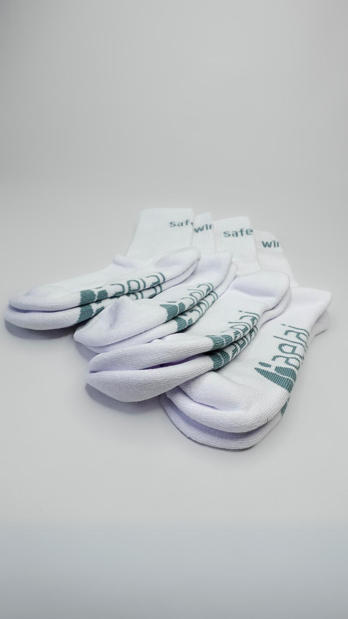 safety wins – 3er-Set weiße Tennissocken