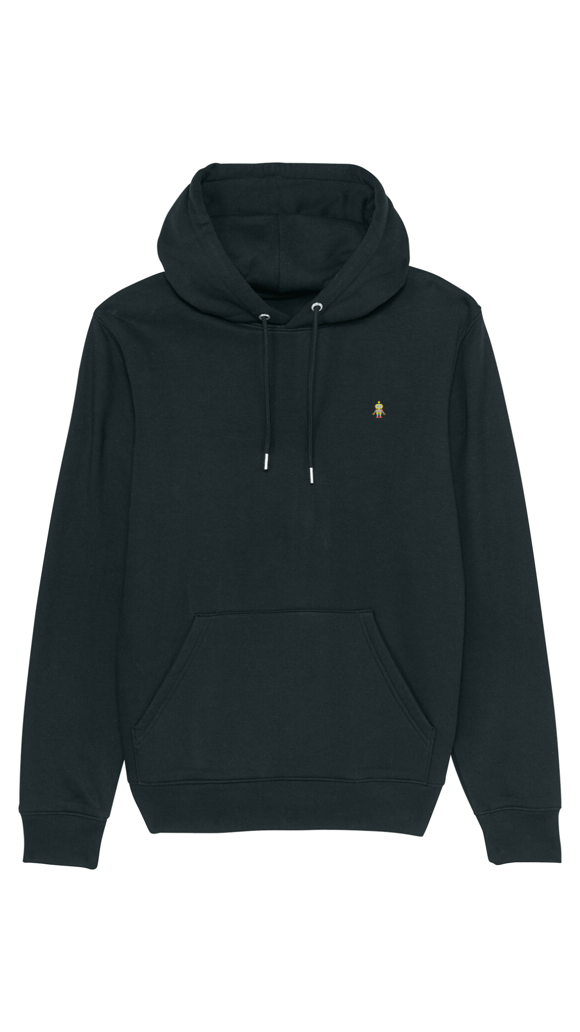 Robot – Black Regular Fit Hoodie