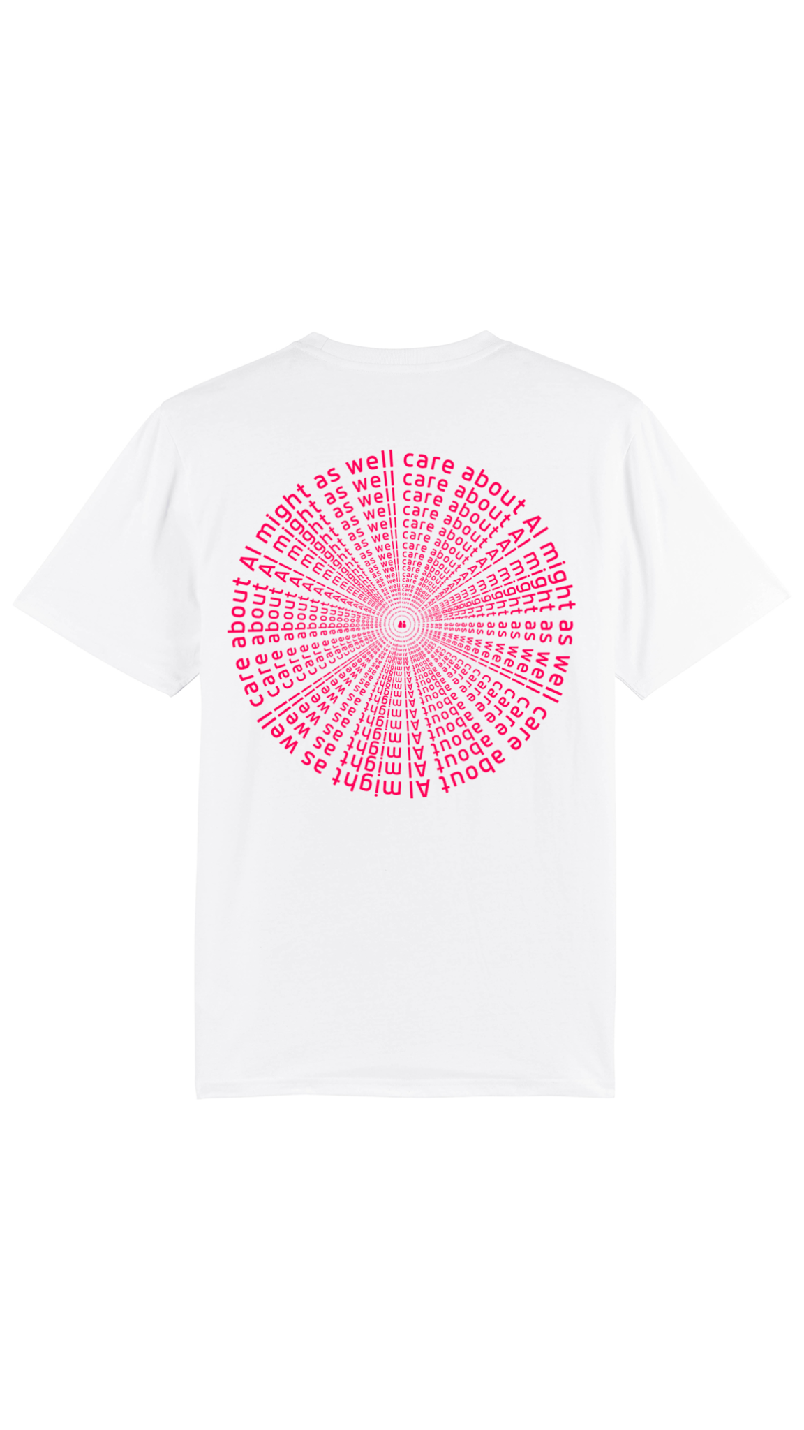 might as well care about AI  – Weißes schweres T-Shirt mit normaler Passform