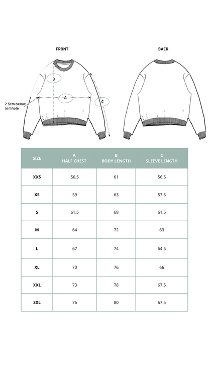 safety wins – Green Oversized Round Neck Sweatshirt